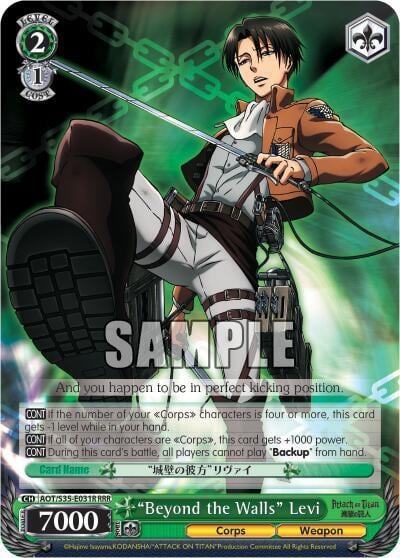 "Beyond the Walls" Levi (RRR), Attack on Titan AOT/S35-E031R RRR