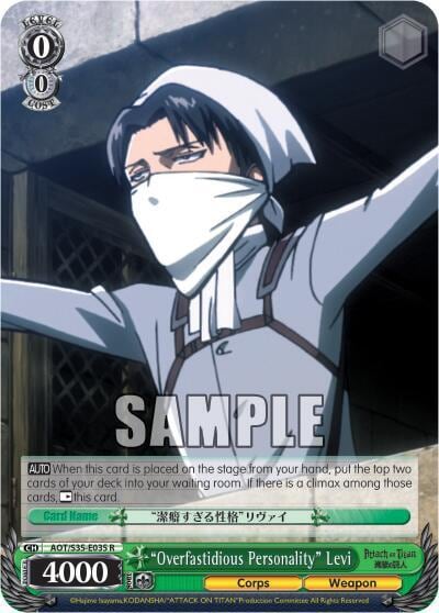 "Overfastidious Personality" Levi, Attack on Titan AOT/S35-E035 R