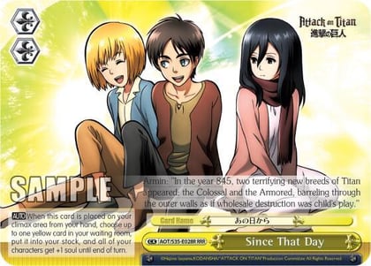 Since That Day (RRR), Attack on Titan AOT/S35-E028R RRR