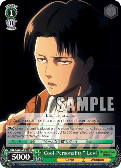 "Cool Personality" Levi, Attack on Titan AOT/S35-E040 U