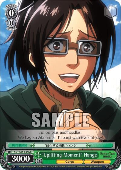 "Uplifting Moment" Hange, Attack on Titan AOT/S35-E046 C