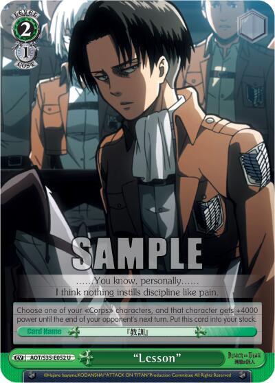 "Lesson", Attack on Titan AOT/S35-E052 U