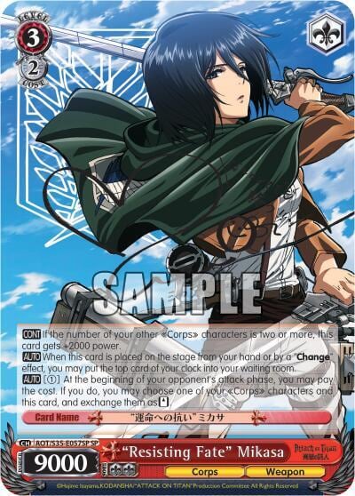 "Resisting Fate" Mikasa (SP), Attack on Titan AOT/S35-E057SP SP