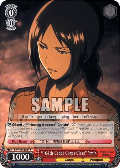 "104th Cadet Corps Class" Ymir, Attack on Titan AOT/S35-E073 C