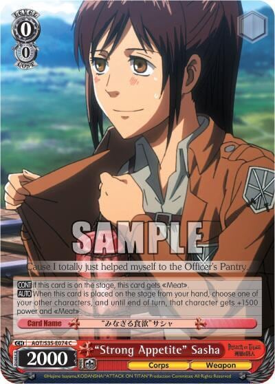 "Strong Appetite" Sasha, Attack on Titan AOT/S35-E074 C
