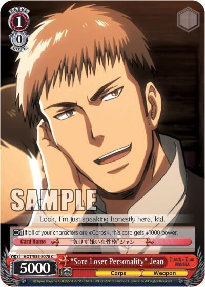 "Sore Loser Personality" Jean, Attack on Titan AOT/S35-E078 C