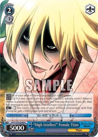 "High Intellect" Female Titan, Attack on Titan AOT/S35-E088 R