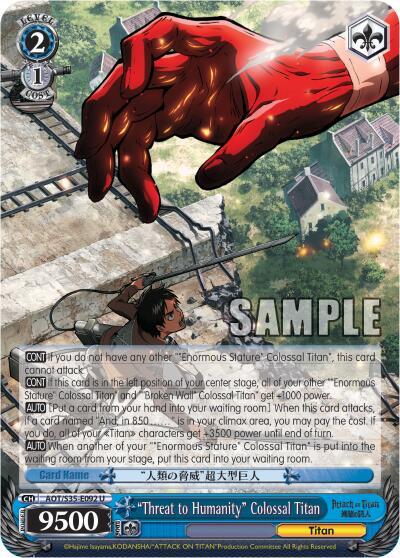 "Threat to Humanity" Colossal Titan, Attack on Titan AOT/S35-E092 U