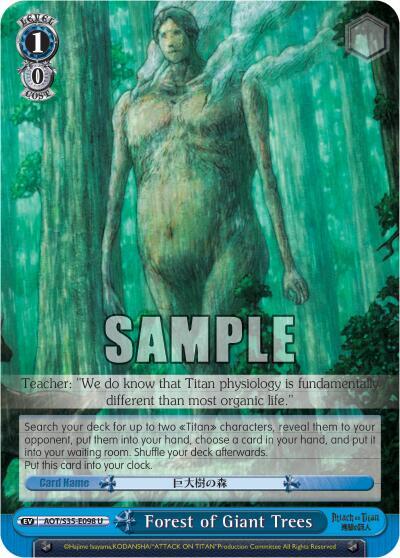 Forest of Giant Trees, Attack on Titan AOT/S35-E098 U