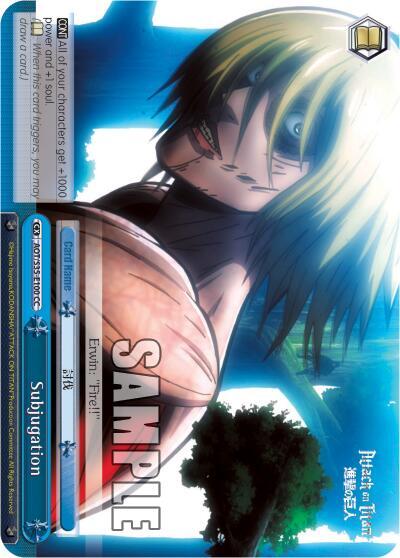 Subjugation, Attack on Titan AOT/S35-E100 CC