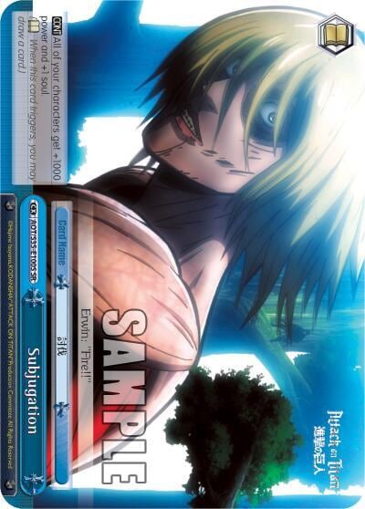 Subjugation (SR), Attack on Titan AOT/S35-E100S SR