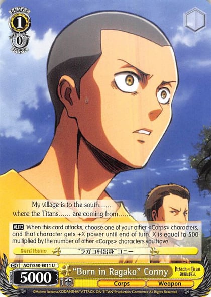 "Born in Ragako" Conny, Attack on Titan Vol. 2 AOT/S50-E011 U