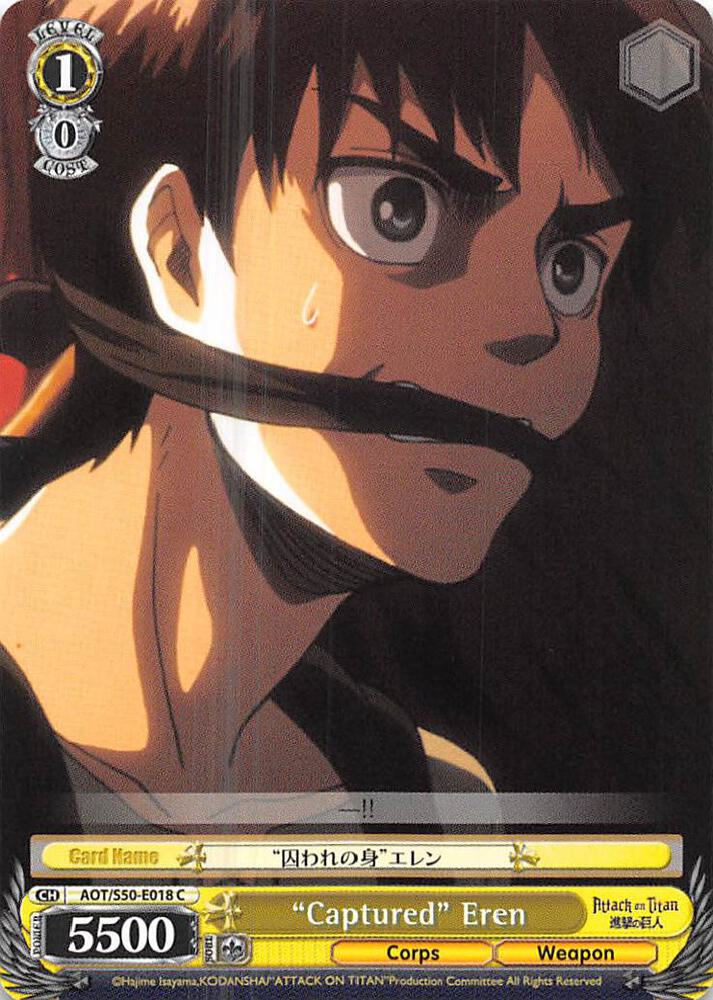 "Captured" Eren, Attack on Titan Vol. 2 AOT/S50-E018 C