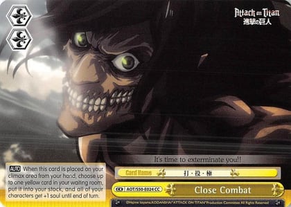 Close Combat, Attack on Titan Vol. 2 AOT/S50-E024 CC