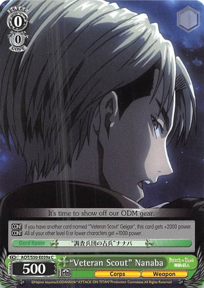 "Veteran Scout" Nanaba (A), Attack on Titan Vol. 2 AOT/S50-E039a C