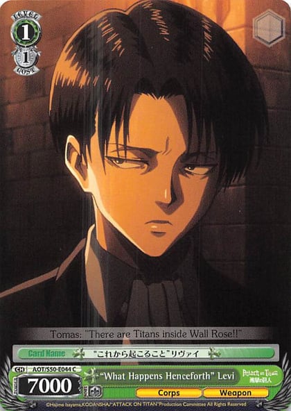 "What Happens Henceforth" Levi, Attack on Titan Vol. 2 AOT/S50-E044 C