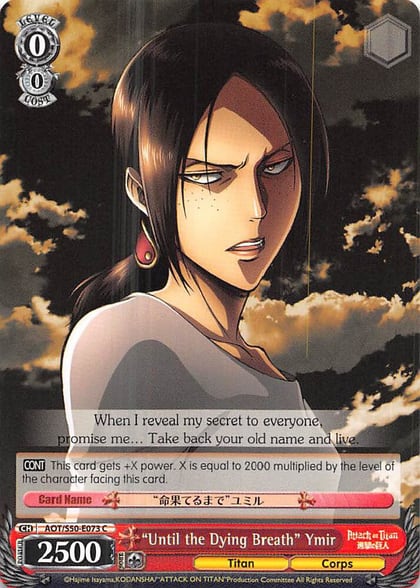 "Until the Dying Breath" Ymir, Attack on Titan Vol. 2 AOT/S50-E073 C