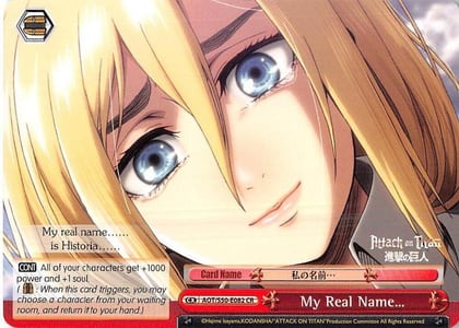 My Real Name..., Attack on Titan Vol. 2 AOT/S50-E082 CR
