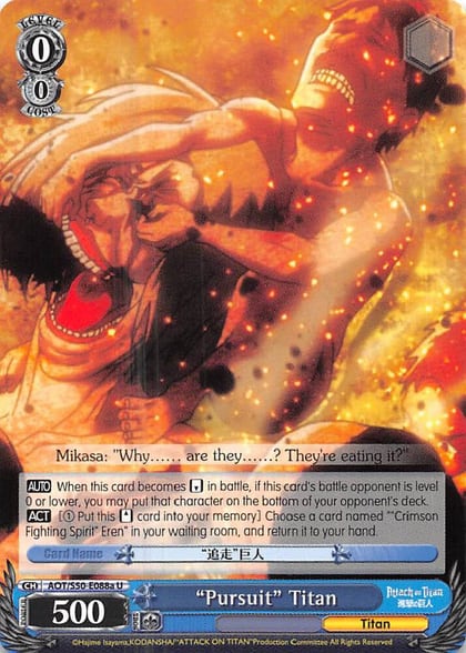 "Pursuit" Titan (A), Attack on Titan Vol. 2 AOT/S50-E088a U