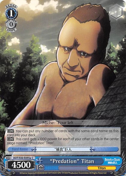 "Predation" Titan (A), Attack on Titan Vol. 2 AOT/S50-E095a C