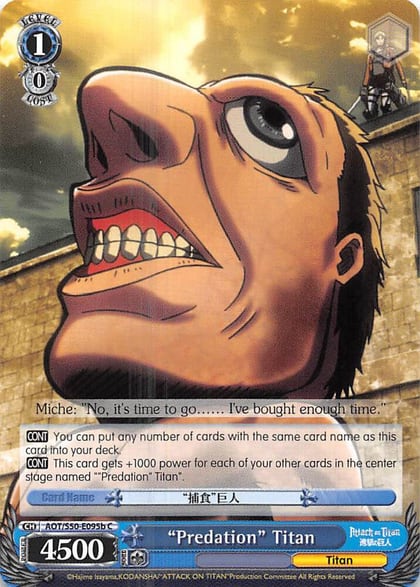 "Predation" Titan (B), Attack on Titan Vol. 2 AOT/S50-E095b C