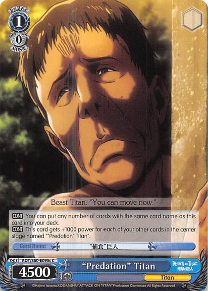"Predation" Titan (C), Attack on Titan Vol. 2 AOT/S50-E095c C