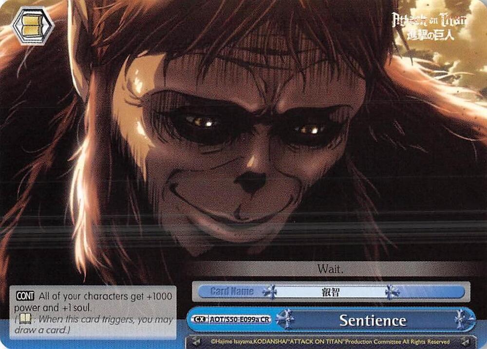 Sentience (A), Attack on Titan Vol. 2 AOT/S50-E099a CR
