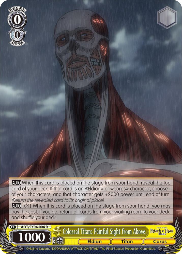 Colossal Titan: Painful Sight from Above, Attack On Titan: Final Season AOT/SX04-004 R