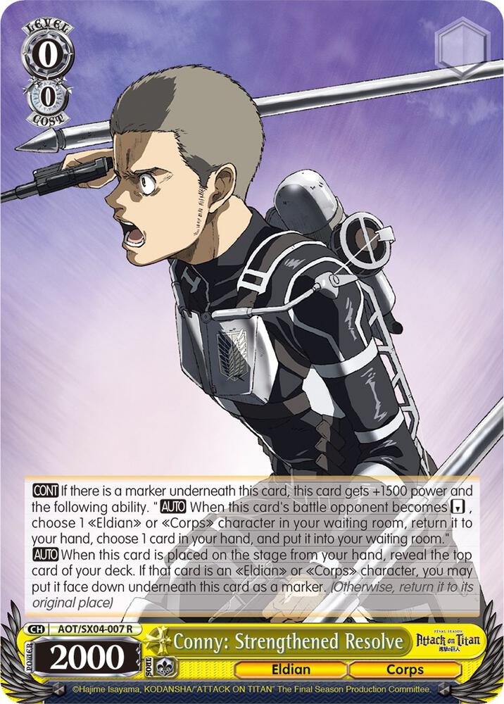 Conny: Strengthened Resolve, Attack On Titan: Final Season AOT/SX04-007 R