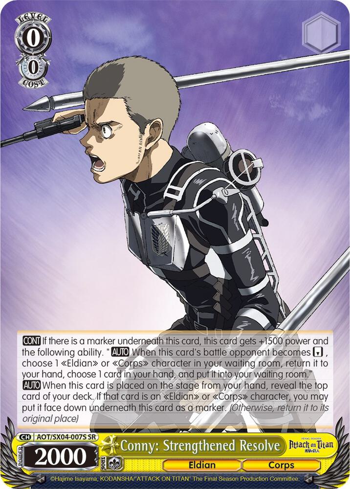 Conny: Strengthened Resolve (SR), Attack On Titan: Final Season AOT/SX04-007S SR