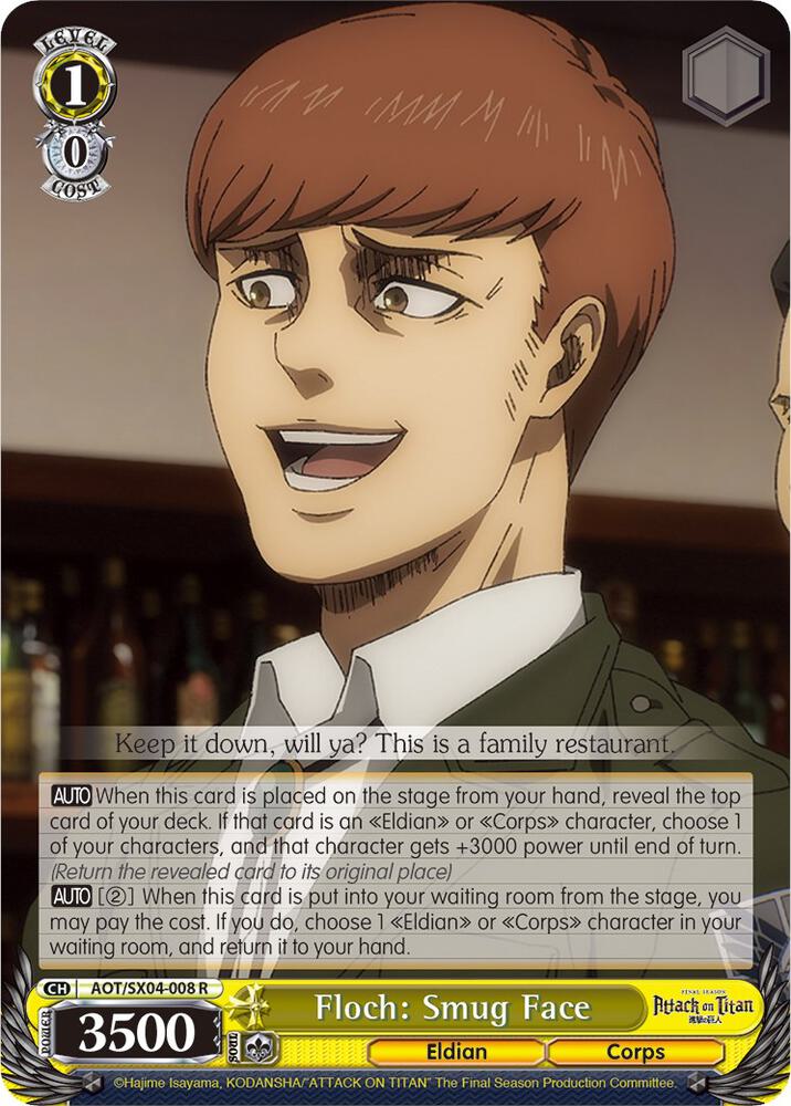Floch: Smug Face, Attack On Titan: Final Season AOT/SX04-008 R