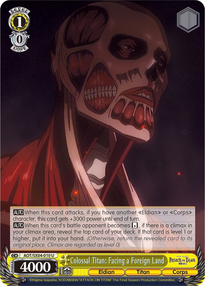 Colossal Titan: Facing a Foreign Land, Attack On Titan: Final Season AOT/SX04-010 U