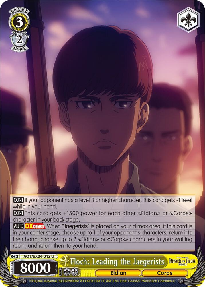 Floch: Leading the Jaegerists, Attack On Titan: Final Season AOT/SX04-013 U