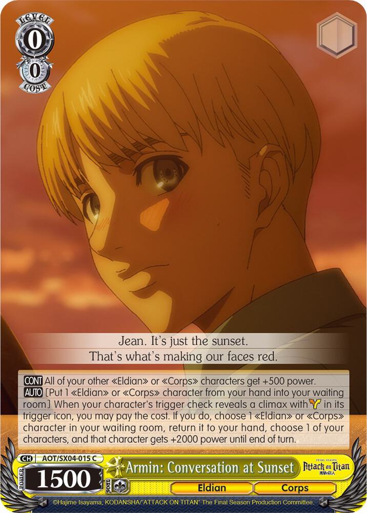 Armin: Conversation at Sunset, Attack On Titan: Final Season AOT/SX04-015 C