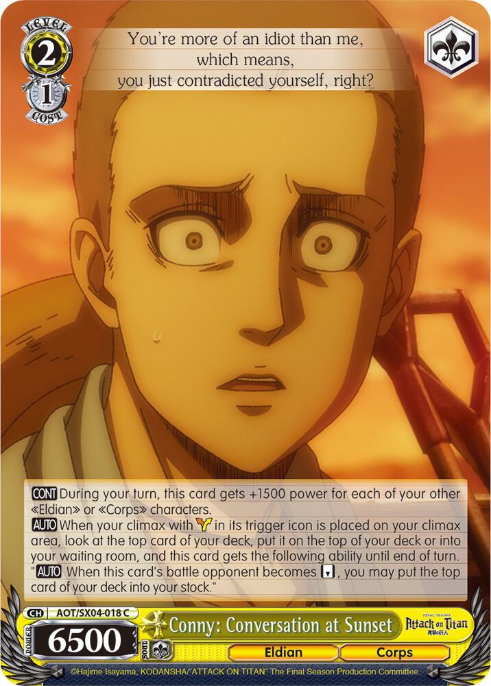 Conny: Conversation at Sunset, Attack On Titan: Final Season AOT/SX04-018 C
