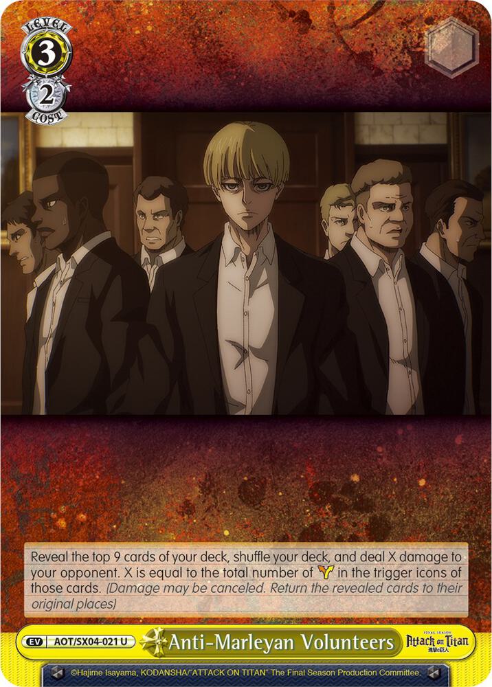 Anti-Marleyan Volunteers, Attack On Titan: Final Season AOT/SX04-021 U