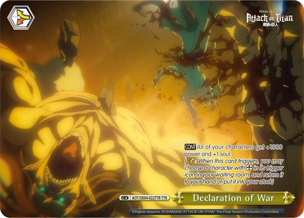 Declaration of War (TTR), Attack On Titan: Final Season AOT/SX04-022TTR TTR