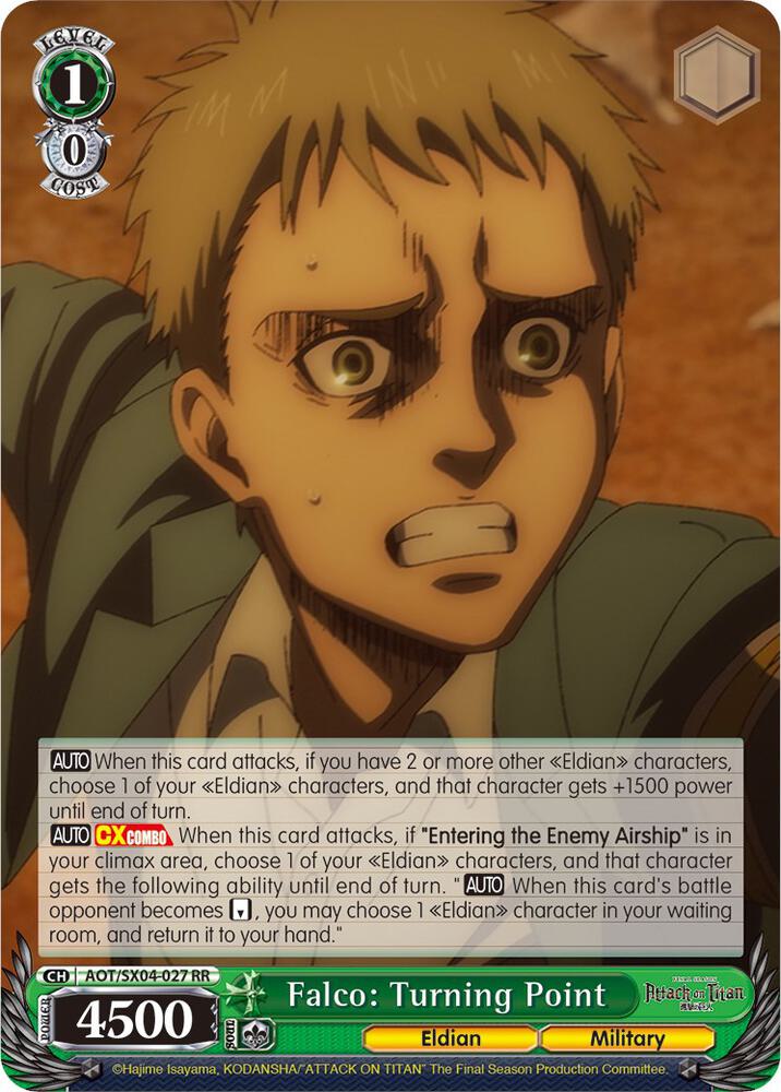 Falco: Turning Point, Attack On Titan: Final Season AOT/SX04-027 RR
