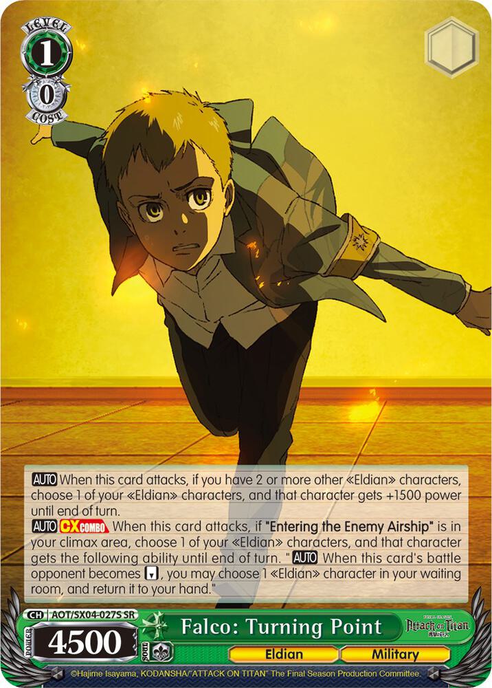 Falco: Turning Point (SR), Attack On Titan: Final Season AOT/SX04-027S SR