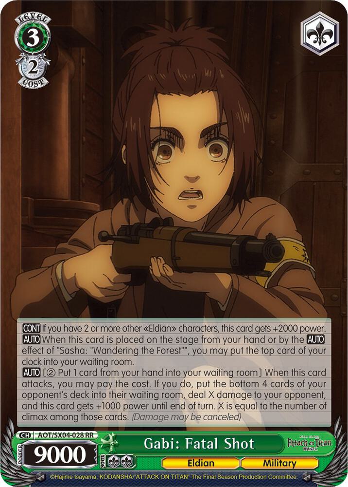 Gabi: Fatal Shot, Attack On Titan: Final Season AOT/SX04-028 RR