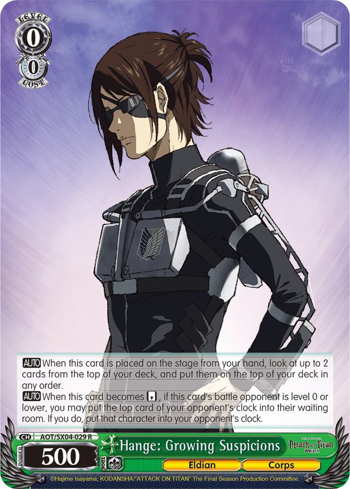 Hange: Growing Suspicions, Attack On Titan: Final Season AOT/SX04-029 R