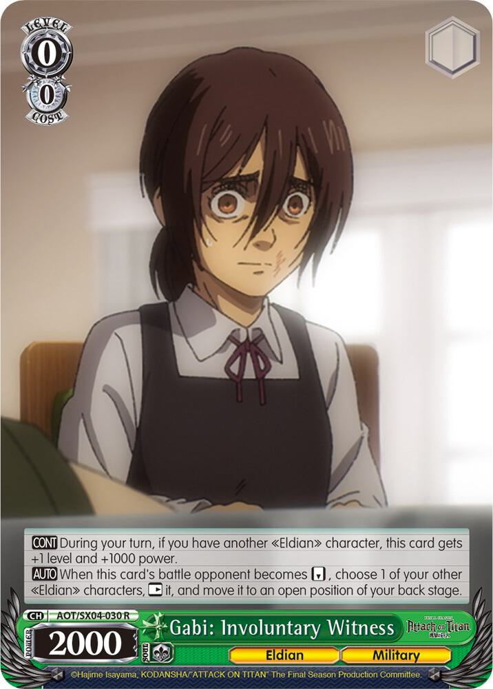 Gabi: Involuntary Witness, Attack On Titan: Final Season AOT/SX04-030 R