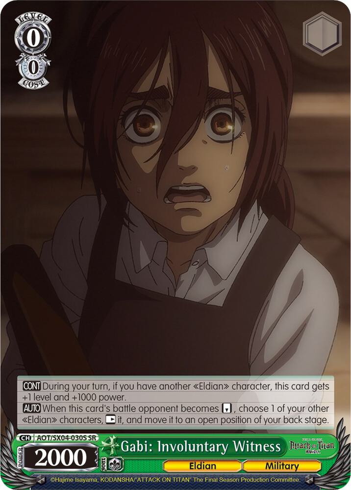 Gabi: Involuntary Witness (SR), Attack On Titan: Final Season AOT/SX04-030S SR