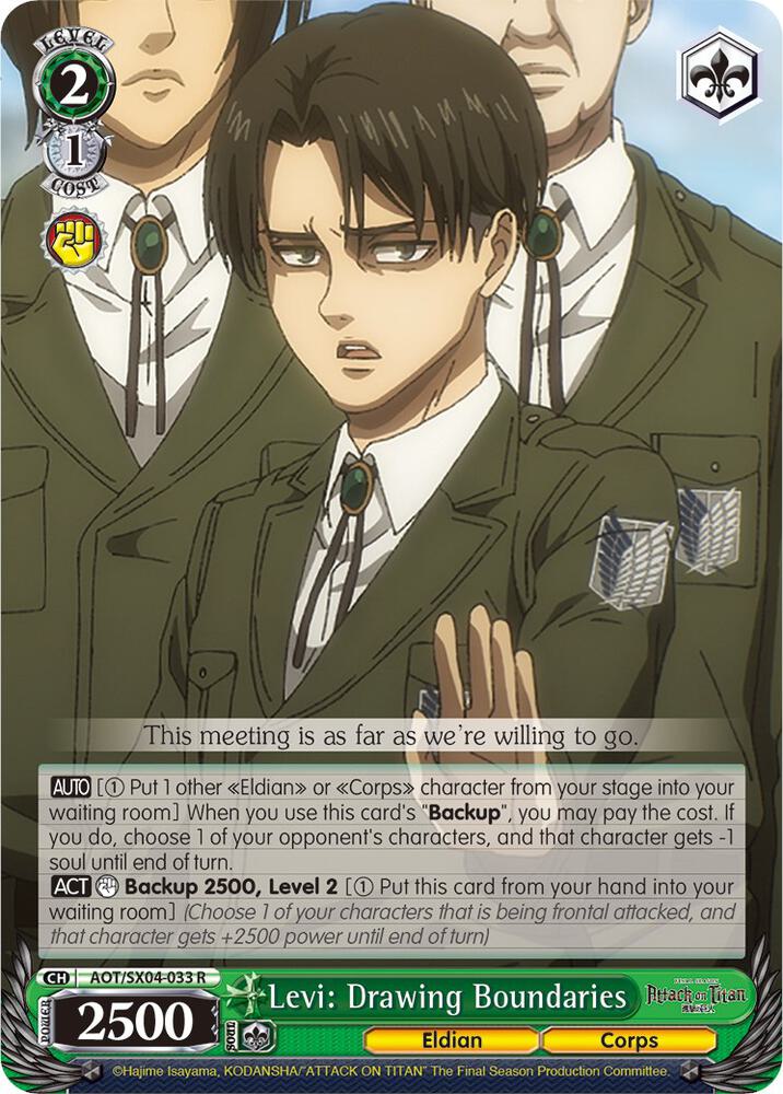 Levi: Drawing Boundaries, Attack On Titan: Final Season AOT/SX04-033 R