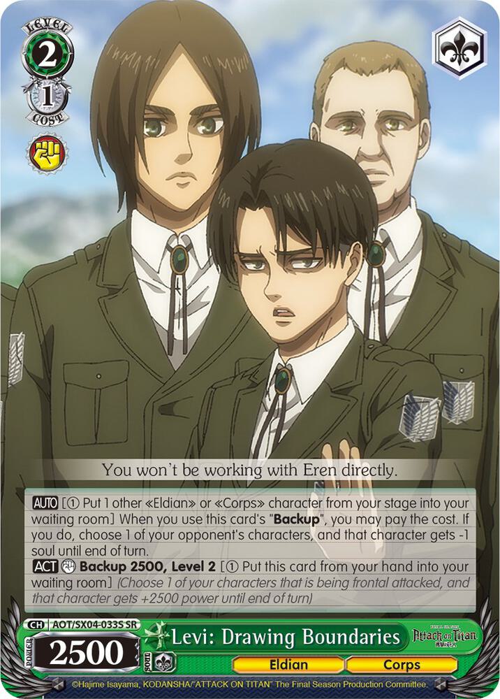 Levi: Drawing Boundaries (SR), Attack On Titan: Final Season AOT/SX04-033S SR