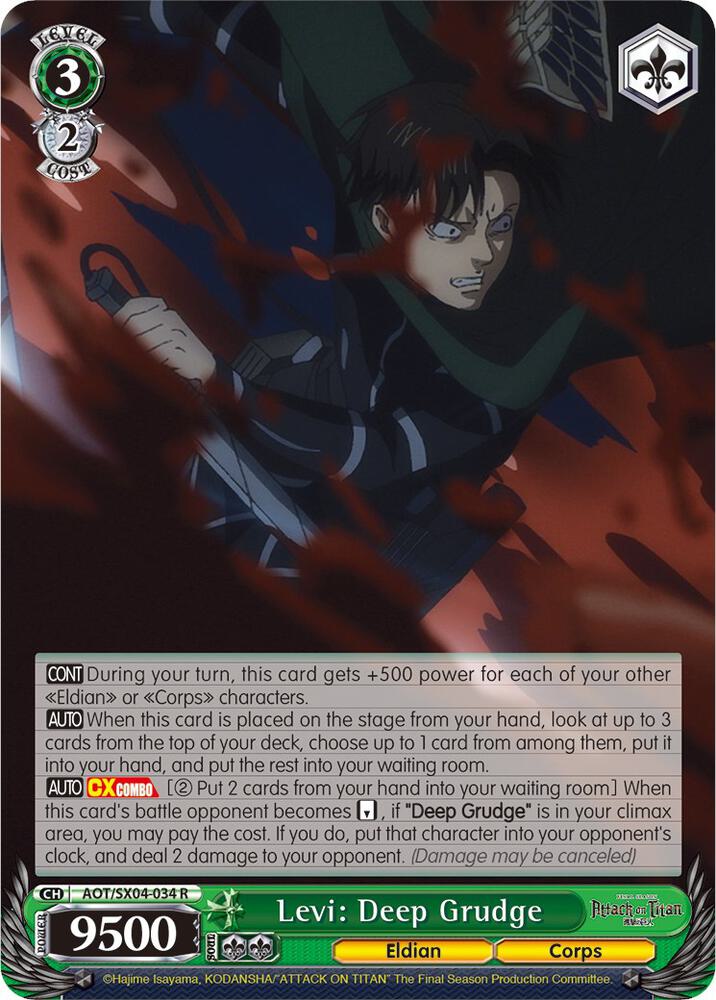 Levi: Deep Grudge, Attack On Titan: Final Season AOT/SX04-034 R