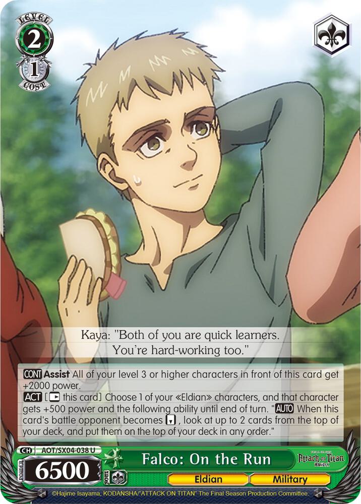 Falco: On the Run, Attack On Titan: Final Season AOT/SX04-038 U