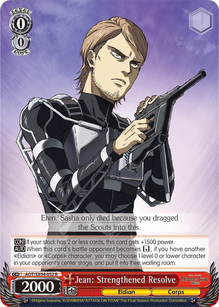 Jean: Strengthened Resolve, Attack On Titan: Final Season AOT/SX04-052 R