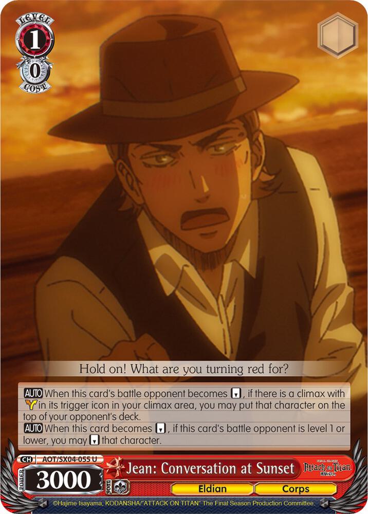 Jean: Conversation at Sunset, Attack On Titan: Final Season AOT/SX04-055 U