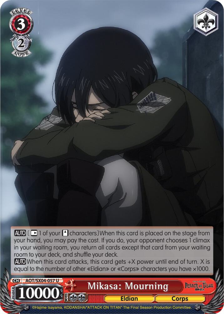 Mikasa: Mourning, Attack On Titan: Final Season AOT/SX04-057 U